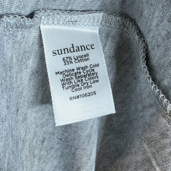 Sundance Camden Joy Tee Long Sleeve Ruffle Sleeve Top Sz XL Gray Raglan Sleeves - Picture 8 of 12